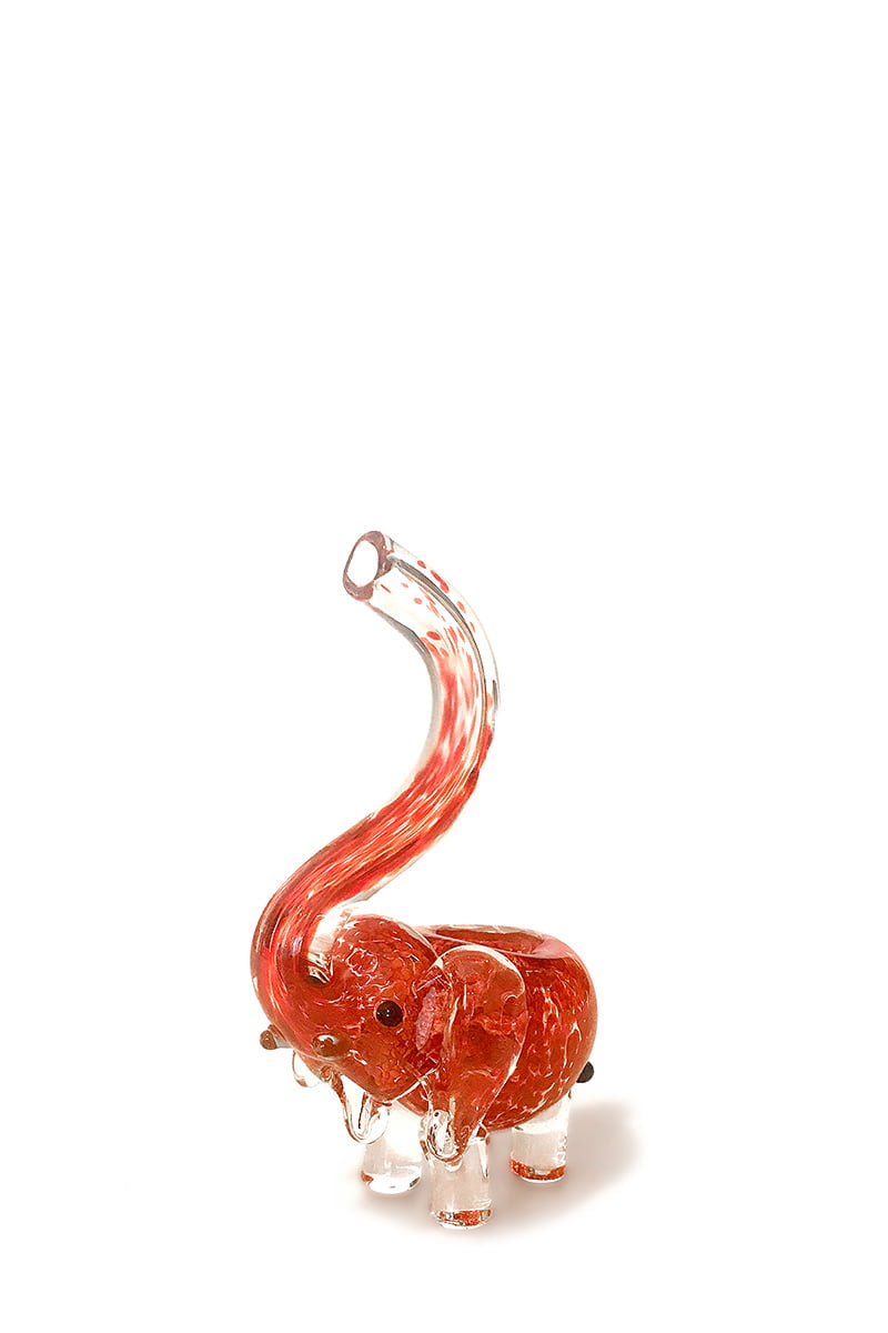 Red Elephant Glass Pipe